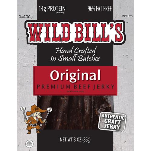 Wild Bill's Hickory Smoked Beef Jerky Packs - 3oz Wild Bill's Hickory Smoked Beef Jerky Packs - 3oz